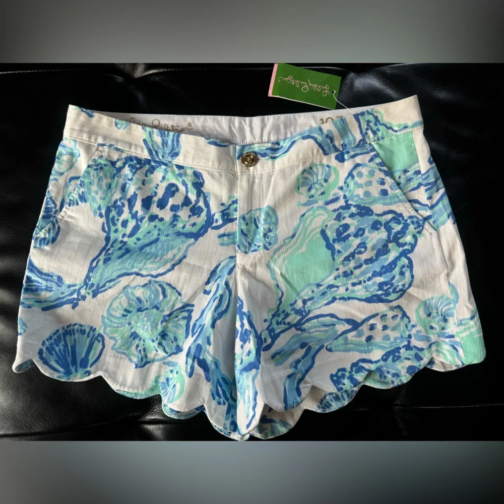 NEW buttercup shorts barefoot princess shell seashell scallop hem Lilly NWT 10
